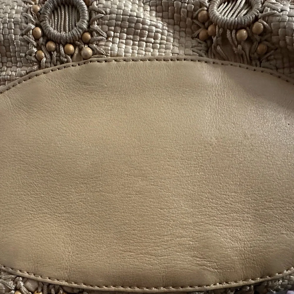 Cole Haan Alyssa Bead Woven Bag EUC